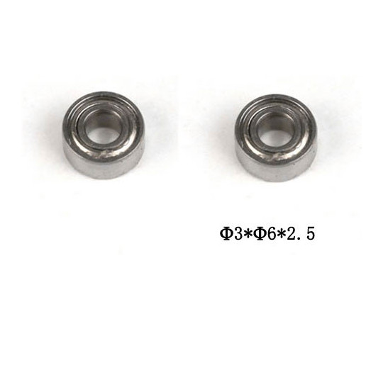 Pièce pour hélicoptère électrique Roulements 3*6*2.5mm 2 pièces