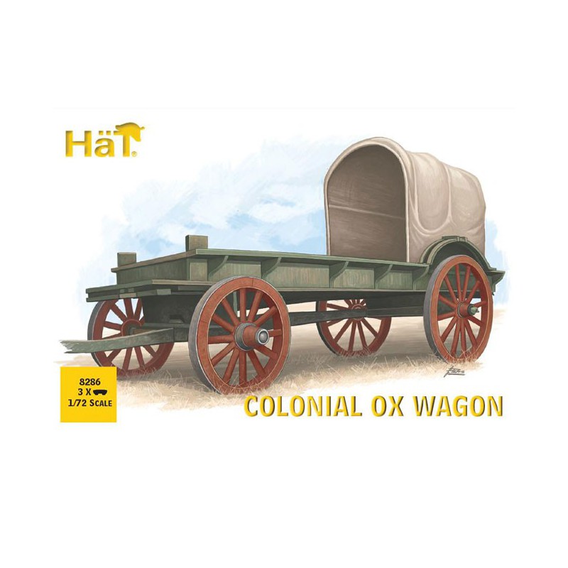 Figurine Colonial Ox Wagon 1/72