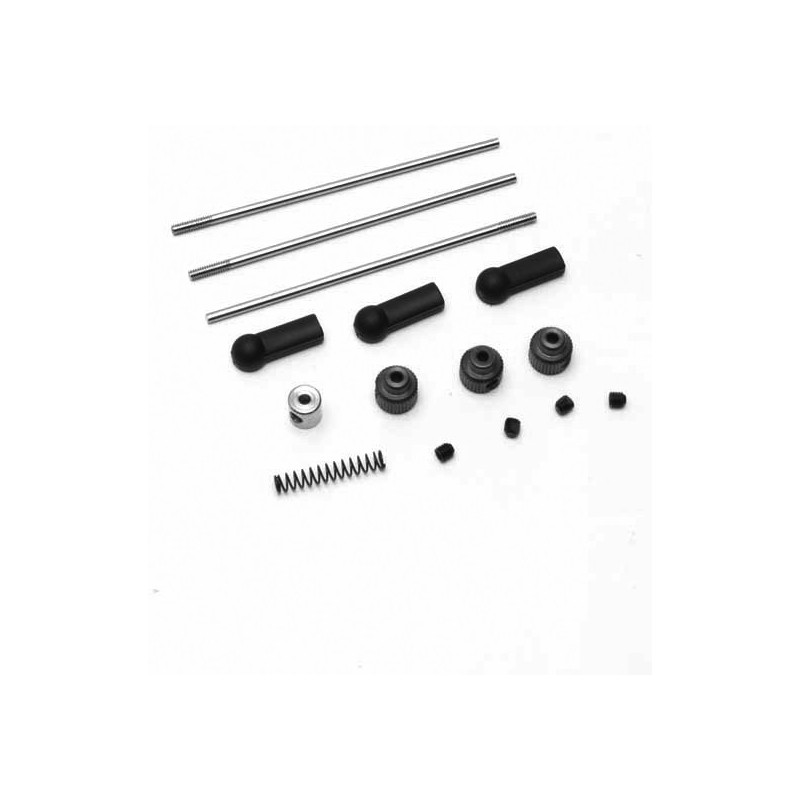 Pièce pour voiture thermique tous chemin 1/8 Tringlerie gaz Gunner V2