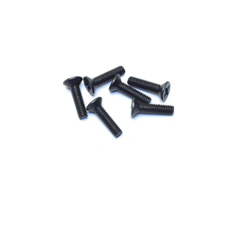 Pièce pour voiture electrique tous chemin 1/10 Vis Tête Plate M3x10 (6 pcs)
