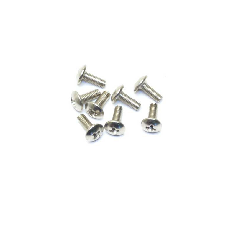 Pièce pour voiture electrique tous chemin 1/10 Vis Tête ronde M3x8 (8pcs)
