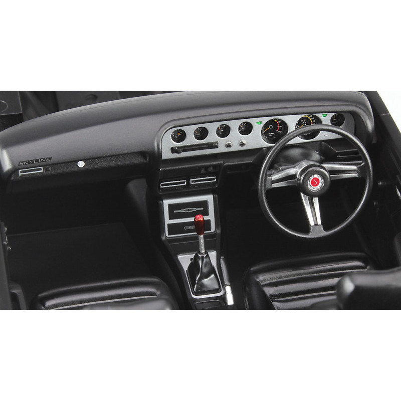 Maquette de voiture en plastique Nissan Skyline 2000GT-R (KPGC110) 1:24 HC49