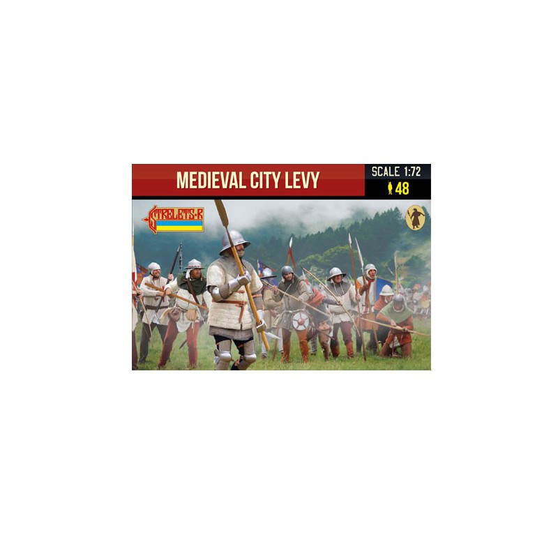 Figurine Medieval city levy 1/72