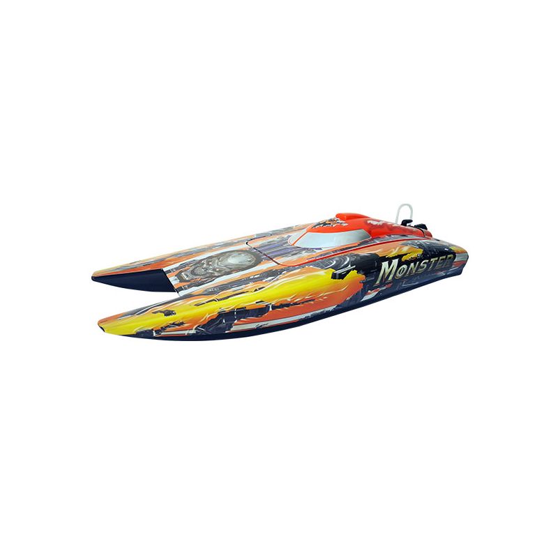 Bateau électrique radiocommandé MONSTER COMBO CATAMARAN Brushless Racing RTS
