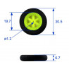 Accessoire embarqué Roues mousse 30/5mm