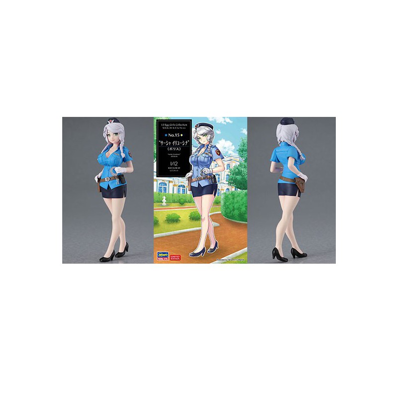 Maquette de moto en plastique Sasha Ilyushina POLICE 1/12