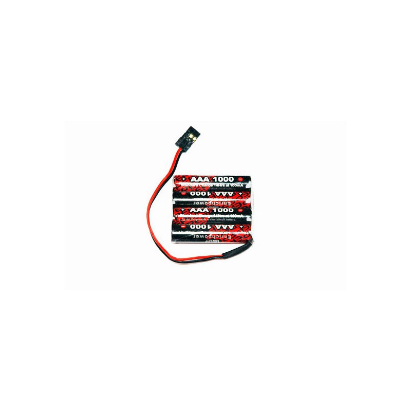 Accu NiMH pour appareil radiocommandé PACK Rx S 4.8V/AAA-1000JR