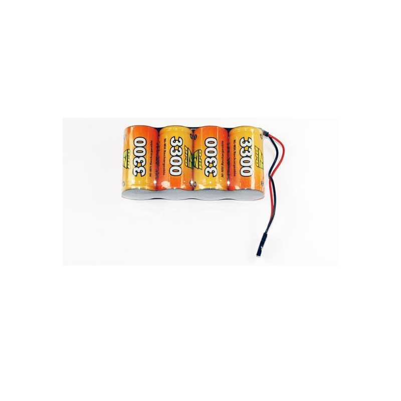 Accu NiMH pour appareil radiocommandé PACK Rx S 4.8V/AP-3300UV JR