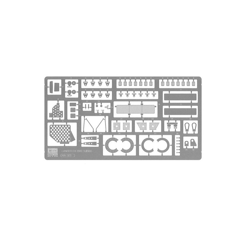 Maquette de voiture en plastique Pièces photo-découpées Lancer HC38