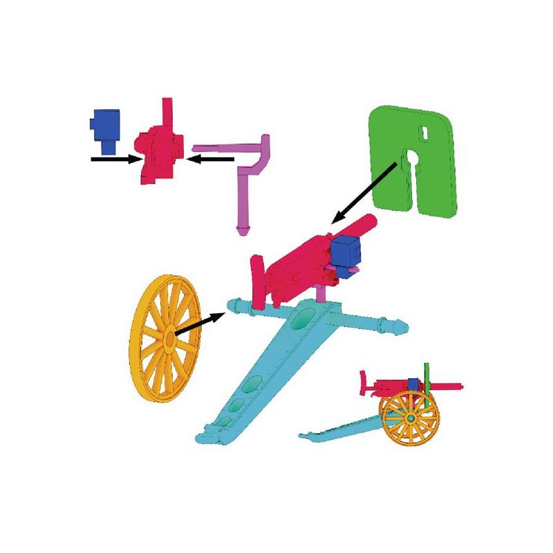 Figurine Pom-Pom Gun with Boer Crew