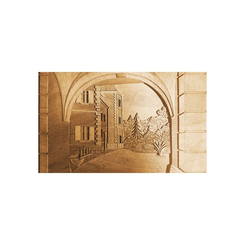 Puzzle 3D mécanique facile pour maquette Tableau en bois RUELLE