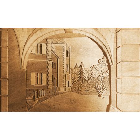 Puzzle 3D mécanique facile pour maquette Tableau en bois RUELLE