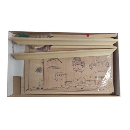 Puzzle 3D mécanique facile pour maquette Tableau en bois CHATEAU