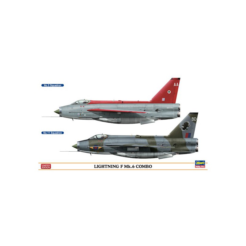 Maquette d'avion en plastique LIGHTNING F Mk.6 COMBO 1/72