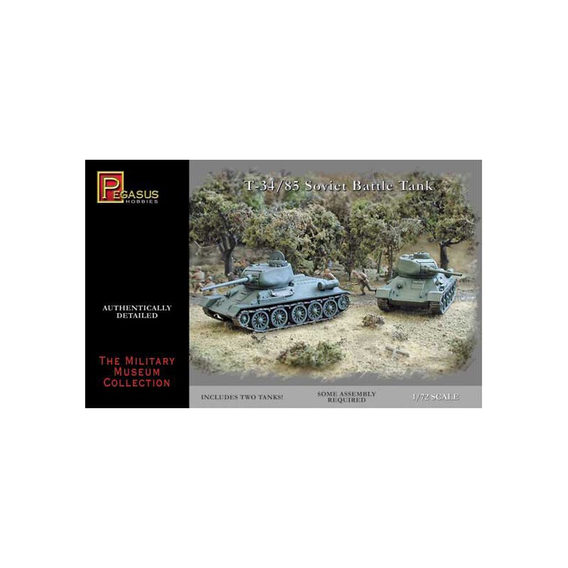 Maquette de Char en plastique T-34/85 (2 pcs) 1/72