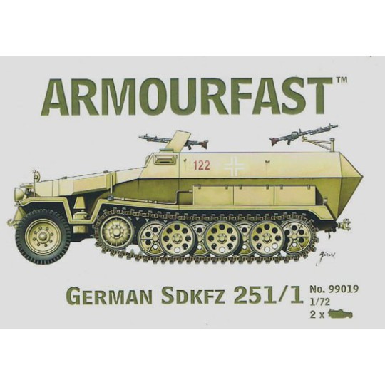 Maquette de Char en plastique GERMAN SDFKZ 251 1