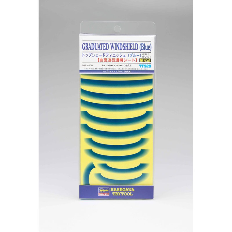 Maquette de voiture en plastique Bandeaux Pare-soleil bleus