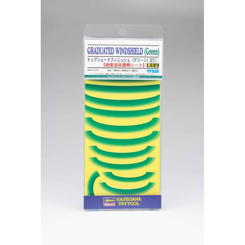 Maquette de voiture en plastique Bandeaux Pare-soleil verts