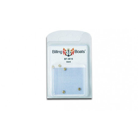 Accastillage de bateau Aérateur en laiton 3x4mm (10pcs)
