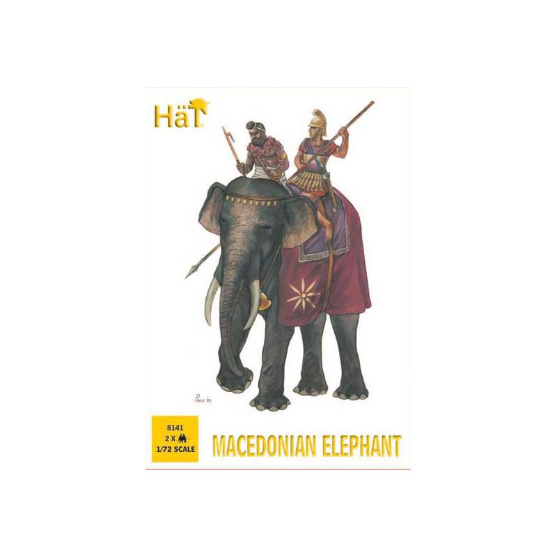Figurine Elephants Macédoniens 1/72