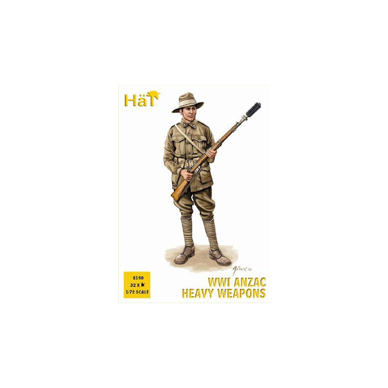 Figurine ANZAC ARMES LOURDES WWI 1/72