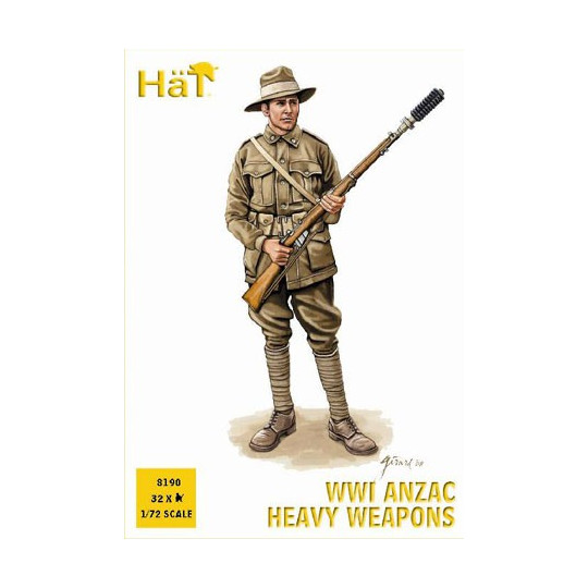 Figurine ANZAC ARMES LOURDES WWI 1/72