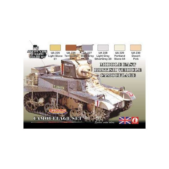 Peinture acrylique SET VEHICULES ANGLAIS WWII
