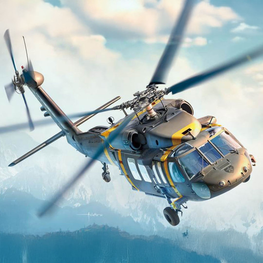 Maquette d’hélicoptère en...