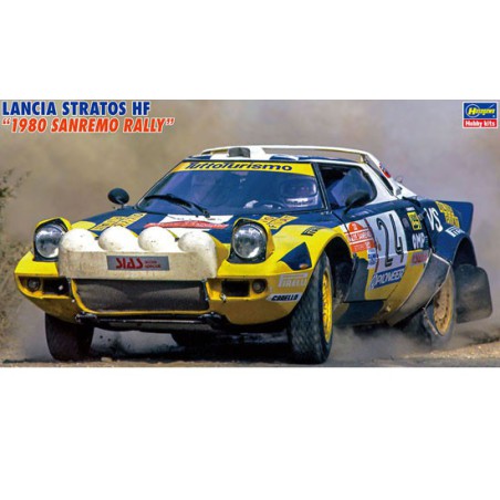 Maquette de voiture en plastique Lancia Stratos HF 1980 1/24