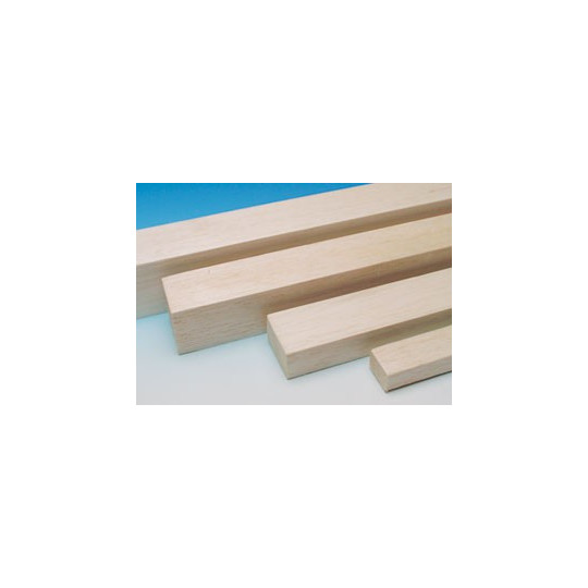 Matériau de bois BLOC BALSA 80x80x1000mm