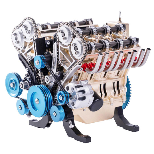 Modello metal Motore V8...