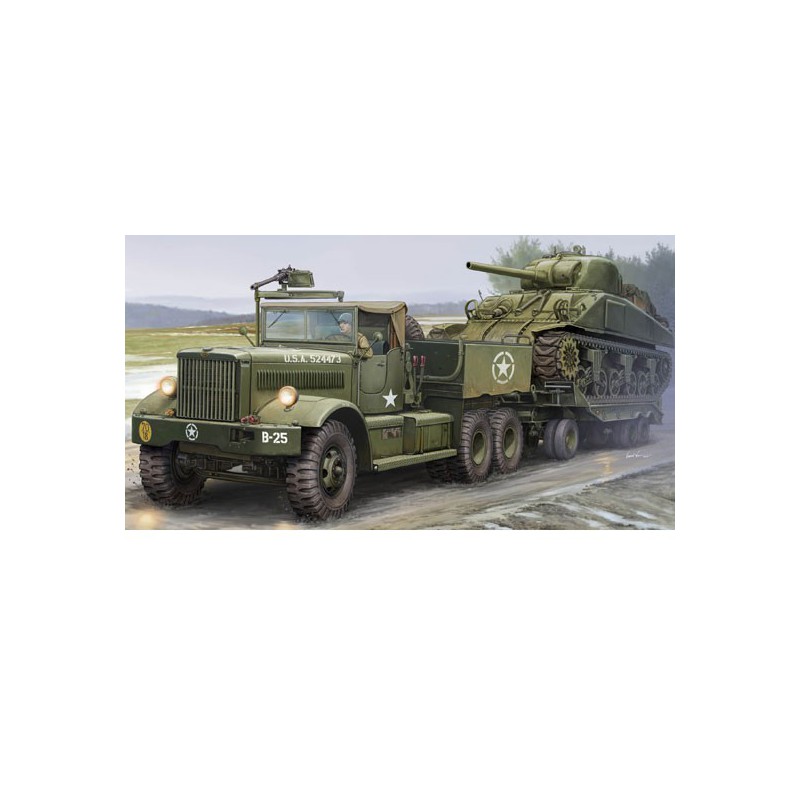 Maquette de camion en plastique M19 Tank Transporter Soft Top 1/35