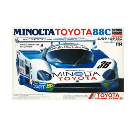 Maquette de voiture en plastique MINOLTA TOYOTA 88C 1/24