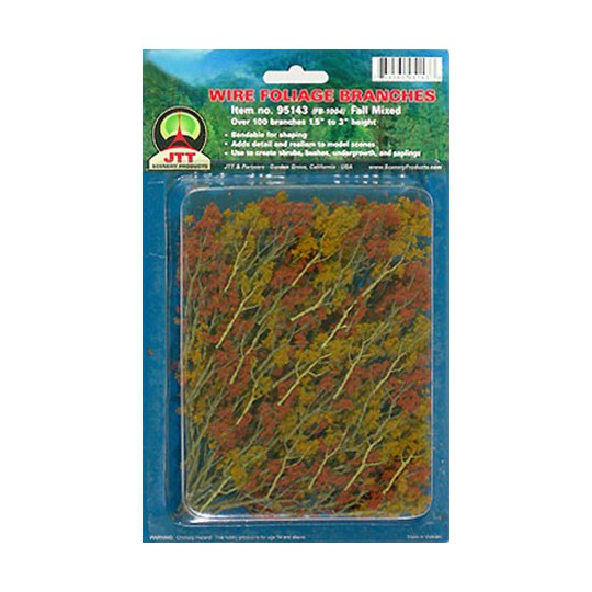 Foliages herbes BRANCHES DE FEUILLAGE ASSORTIES 37 à 75mm