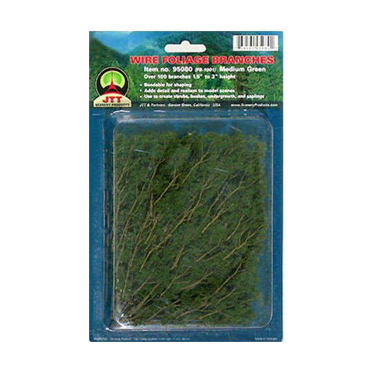 Plans de fleurs BRANCHES DE FEUILLAGE VERT MOYEN 35 à 75mm