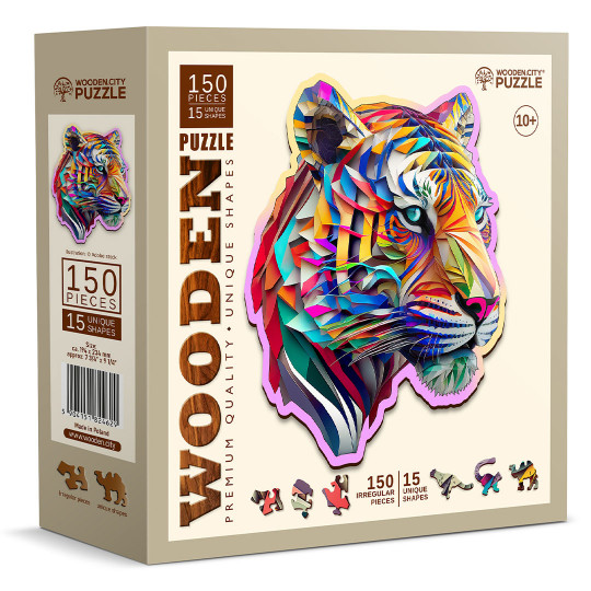 Puzzle Tigre Arcobaleno...