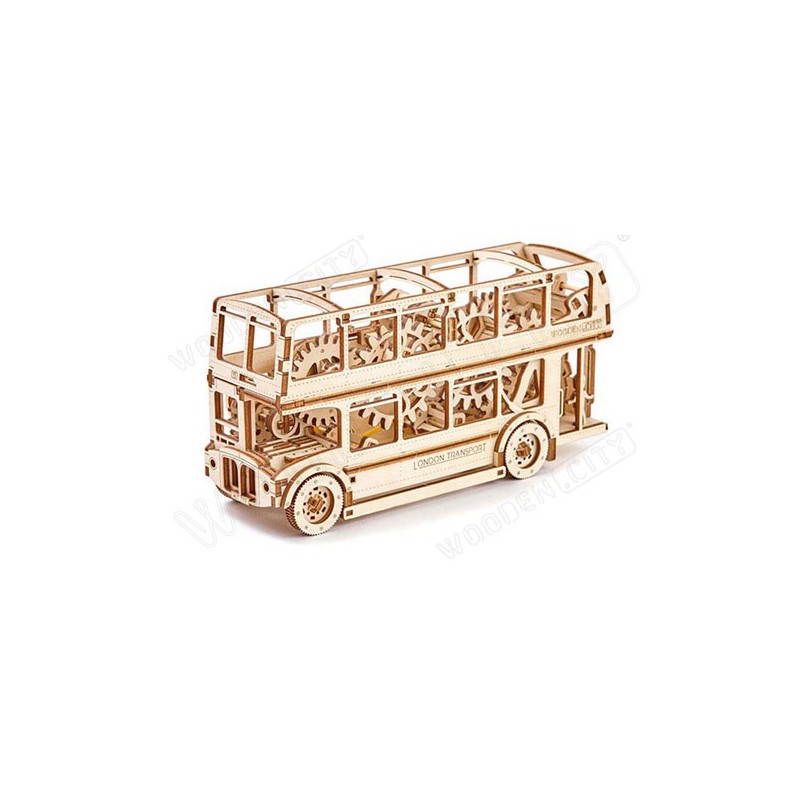 Puzzle 3D mécanique PLV PRO pour maquette Bus Londonien monté