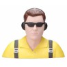 Accessoire embarqué BUSTE DE PILOTE SPORT PEINT JAUNE - 1/3