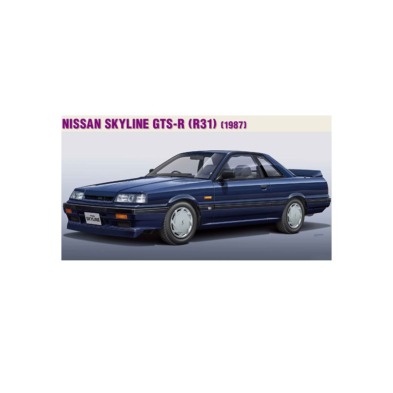 Maquette de voiture en plastique NISSAN SKYLINE GTS-R (R31) au 1/24