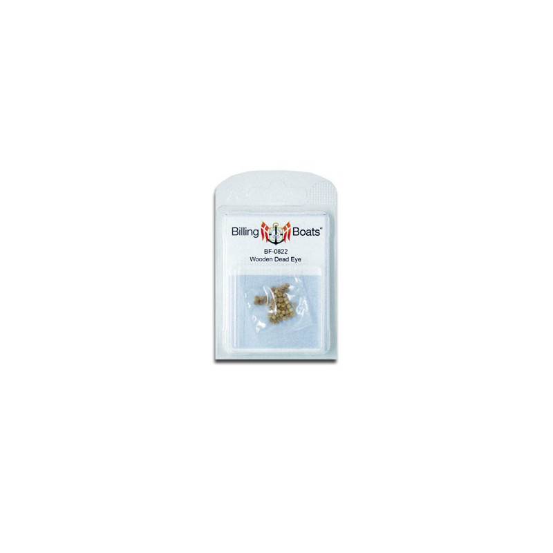 Accastillage de bateau Cap de mouton en buis 2mm (50 pcs)