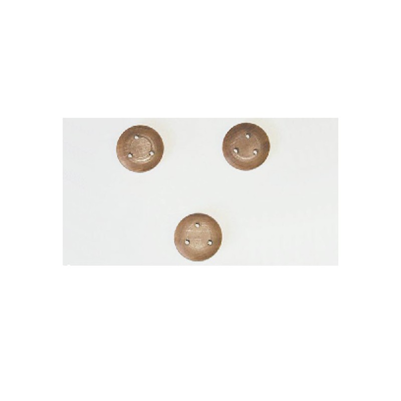 Accastillage de bateau Cap de mouton en noyer, diam. 3,5mm