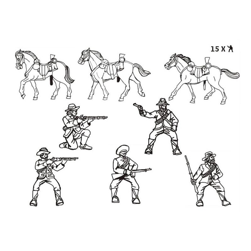 Figurine Cavaliers Frontaliers 1/72