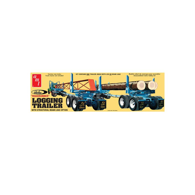 Maquette de camion en plastique PEERLESS LOGGING TRAILER 1/25