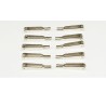 Accessoire embarqué Chapes acier nickelé M2 (10 pcs)