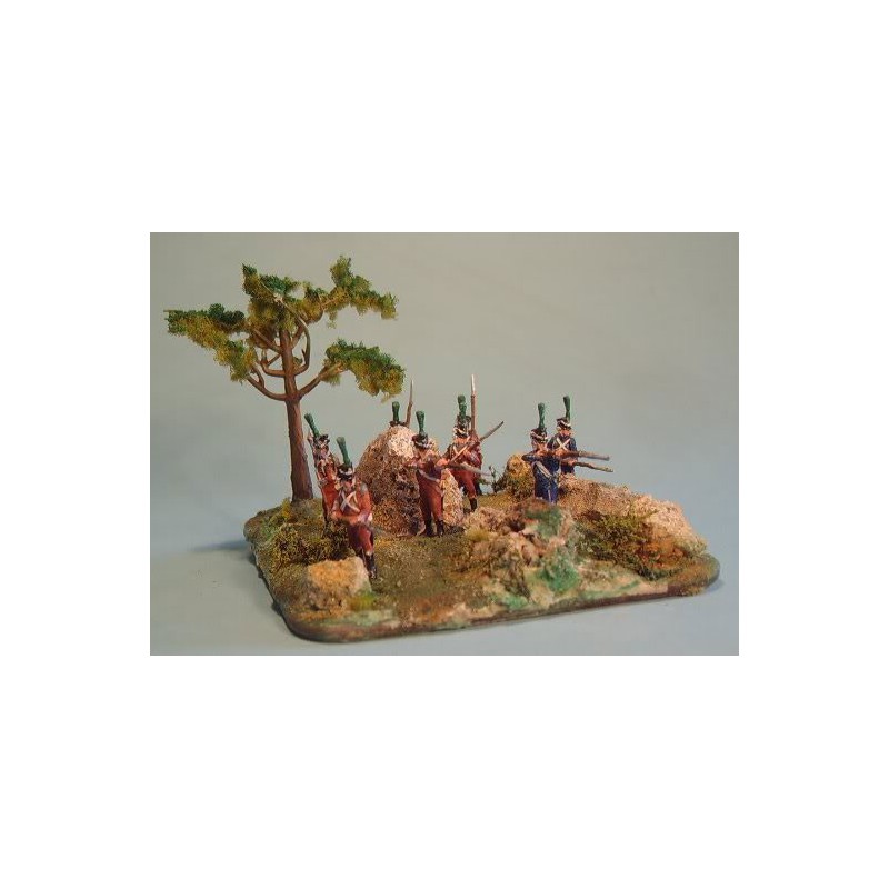 Figurine CHASSEURS FRANCAIS ACTION 1/72