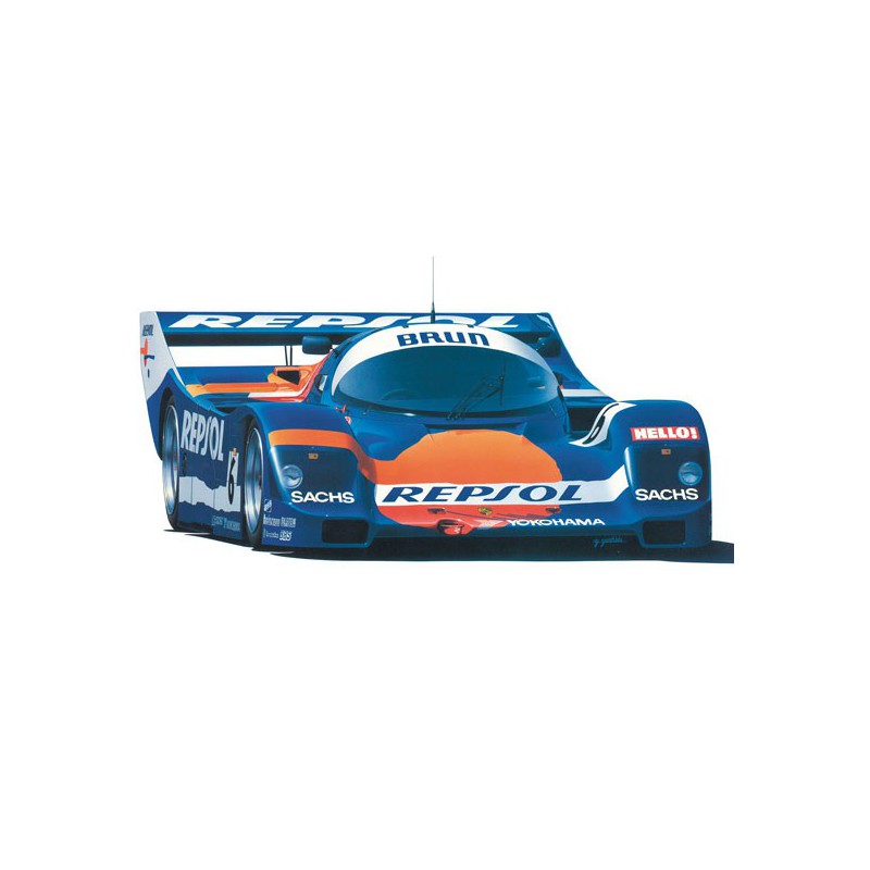 Maquette de voiture en plastique Porsche 962C Brun 1/24