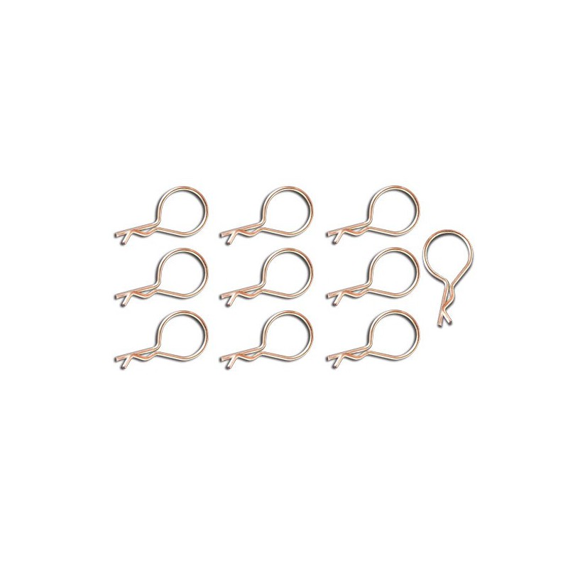 Accessoires pour voiture radiocommandée Clips de carrosserie coudés 1/10 (10 pcs)