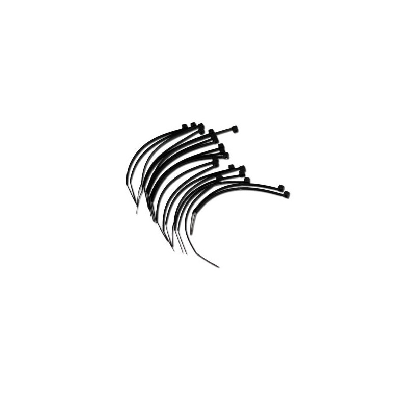 Accessoires de fixation Collier nylon noir 2,5x10cm (100pcs)