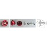 Accessoire embarqué CONE ALU VOL ELECTRIQUE 44mm Rouge