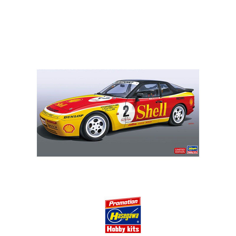 Maquette de voiture en plastique SHELL PORSCHE 944 turbo RACING 1/24